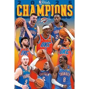 NBA Oklahoma City Thunder 2025 Finals Champions Poster (New)